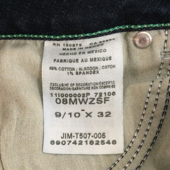 WRANGLER Regular Dark Blue Denim Jeans 9-10x32 - Picture 8 of 9